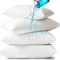 Skiennix Waterproof Pillow Protectors - Soft White Zippered Covers | Standard 20x28 Inches, 4 Pack