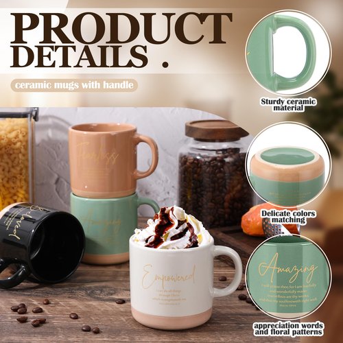 LemonRoad 12 Pcs Inspirational Christian Gift for Women Bulk Included 12oz Ceramics Bible Coffee Mug Large Tote Bag Religious Candle Easter Gift for Mom Godmother Wife Church Teacher Coworker