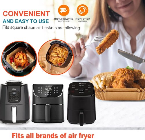 Air Fryer Liners | 200 Pcs Disposable Parchment Paper for Instant Pot Vortex Plus 6QT XL