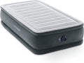 Intex Dura-Beam Deluxe Comfort-Plush Air Mattress - Twin Size with Built-in Electric Pump | 13in Height, 300lb Capacity