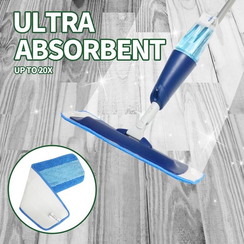 INFICRIME 6 Pack Microfiber Cleaning Pads Compatible with Bona Mop, Reusable Microfiber Mop Pads for 18 Inch Mop, Hardwood & Hard Surface Floors Replacement Cleaning Mop Pads, Machine Washes