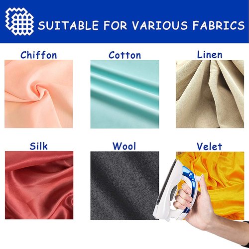 Portable Mini Steam Iron, Handheld Folding Flat Iron for Clothes, Non Stick Sole Plate, Temperature Control, Small Size for Home Travel