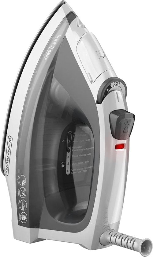 BLACK+DECKER Compact Steam Iron - Stainless Steel Soleplate, Spray Mist, Anti-Drip & Auto Shutoff