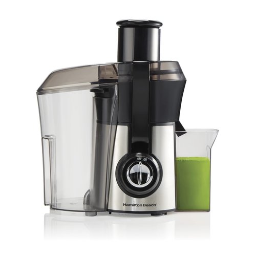 Hamilton Beach Juicer Machine, Big Mouth 3” Feed Chute for Whole Fruits and Vegetables, Easy to Clean, Centrifugal Extractor, Vegetable & Fruit Juicer, BPA Free, 800W Motor, Stainless Steel