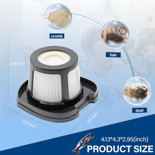 Bissell Vacuum Replacement Filters - Compatible with Pet Hair Eraser 2390A & AutoMate 2284W | Efficient Cleaning
