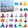 2025 Mini 3D Printed Animals Advent Calendar - 24 Articulated Figurines | Perfect Birthday & Party Gifts