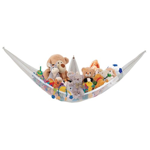 Little Chicks Plush Stuffed Animal Net Hammock -Corner Organizer and Toy Holder - Extra Large Hanging Storage for Kids Bedroom