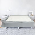 Box Spring Cover Queen Size - Jersey Knit & Stretchy Wrap Around 4 Sides of The Box Spring, Alternative for Bed Skirt, Ultra Soft, Wrinkle & Fading Resistant, Gray