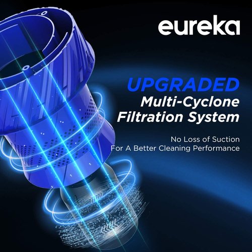 Eureka PowerSpeed Lightweight Upright Vacuum Cleaner - Ideal for Carpet & Hard Floors | Blue & Black