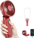 Skiennix Portable Handheld Fan - 4000mAh Battery, 6 Speed Settings, Adjustable 180° | USB Rechargeable