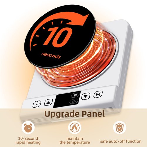 2 in 1 Sourdough Starter Warmer Mat - Upgrade Warming Heating Sour Dough Starter Pad 24H Timer 1°F Thermostat Control(70-100°F) & Coffee Heater(110-180°F), Fit Jar Up to 40oz, Perfect for Home Backing