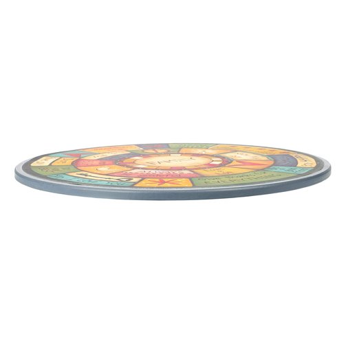 DEMDACO Family Values Love Kind Peace Multicolored 18 x 18 Wood Composite Lazy Susan