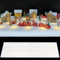Skiennix Christmas Snow Blanket - 1.3x5.25 Ft Faux Snow Roll with 50 LED Lights | Winter Village Decor