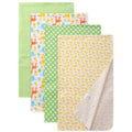 Waoot Kdet Cotton Flannel Receiving Blankets 4 Pcs, Baby Swaddle Blankets, Infant Flannel Blanket 30 X 40 Inch for Boy Girl (Style2)