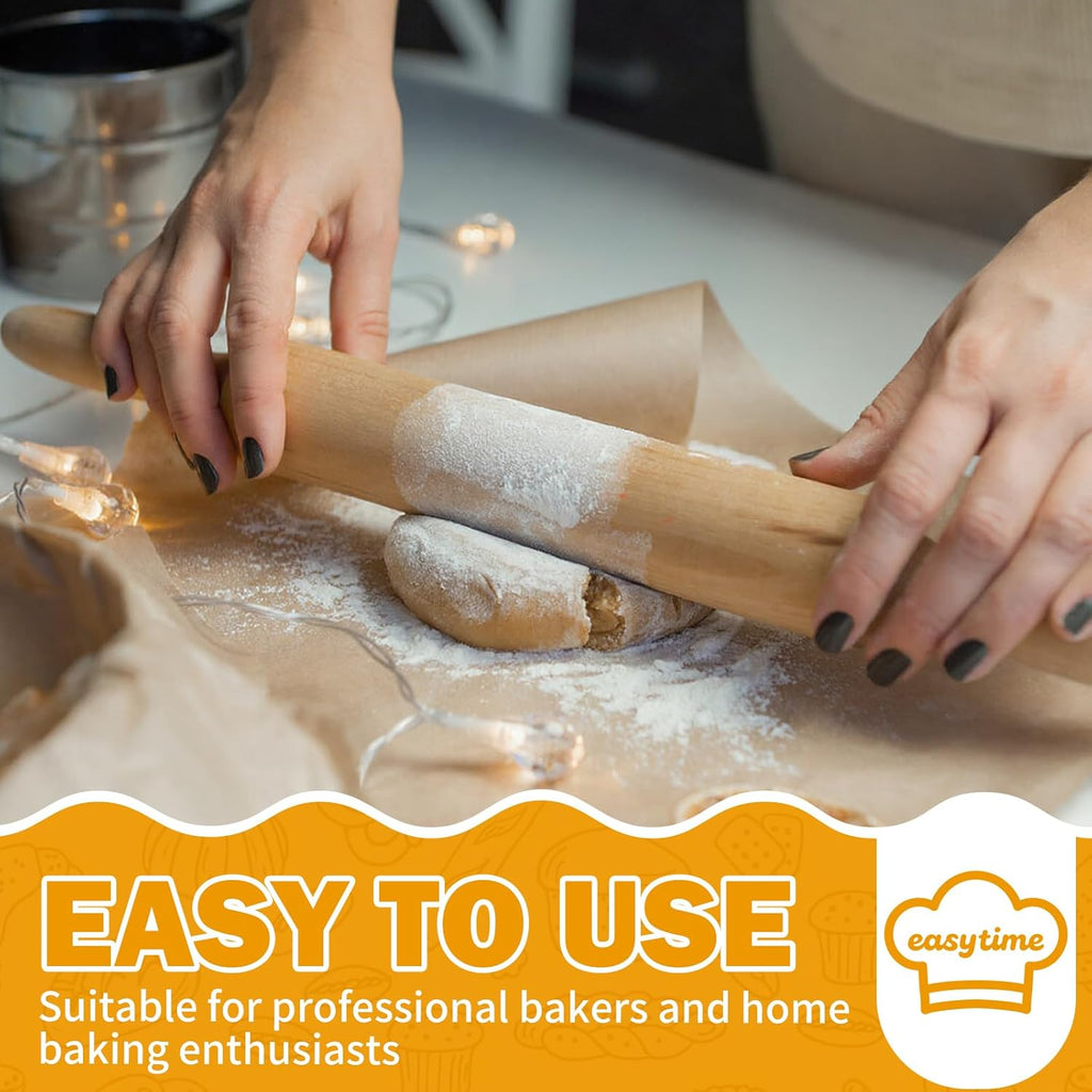 Unbleached Parchment Paper Roll - Non-Stick Baking Sheets with Built-In Cutter | 12in x 98ft, 3 Pack