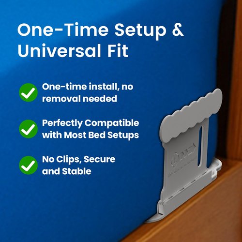 AUKCLAX Bed Sheet Holders for Corners, Bed Sheet Grippers, 4Pcs Fitted Sheet Holder Keep Sheets Firm & Tight, Bed Sheet Straps, Lock Sheet Holders, Bed Sheet Clips Fit Sheet Mattres Easy Install