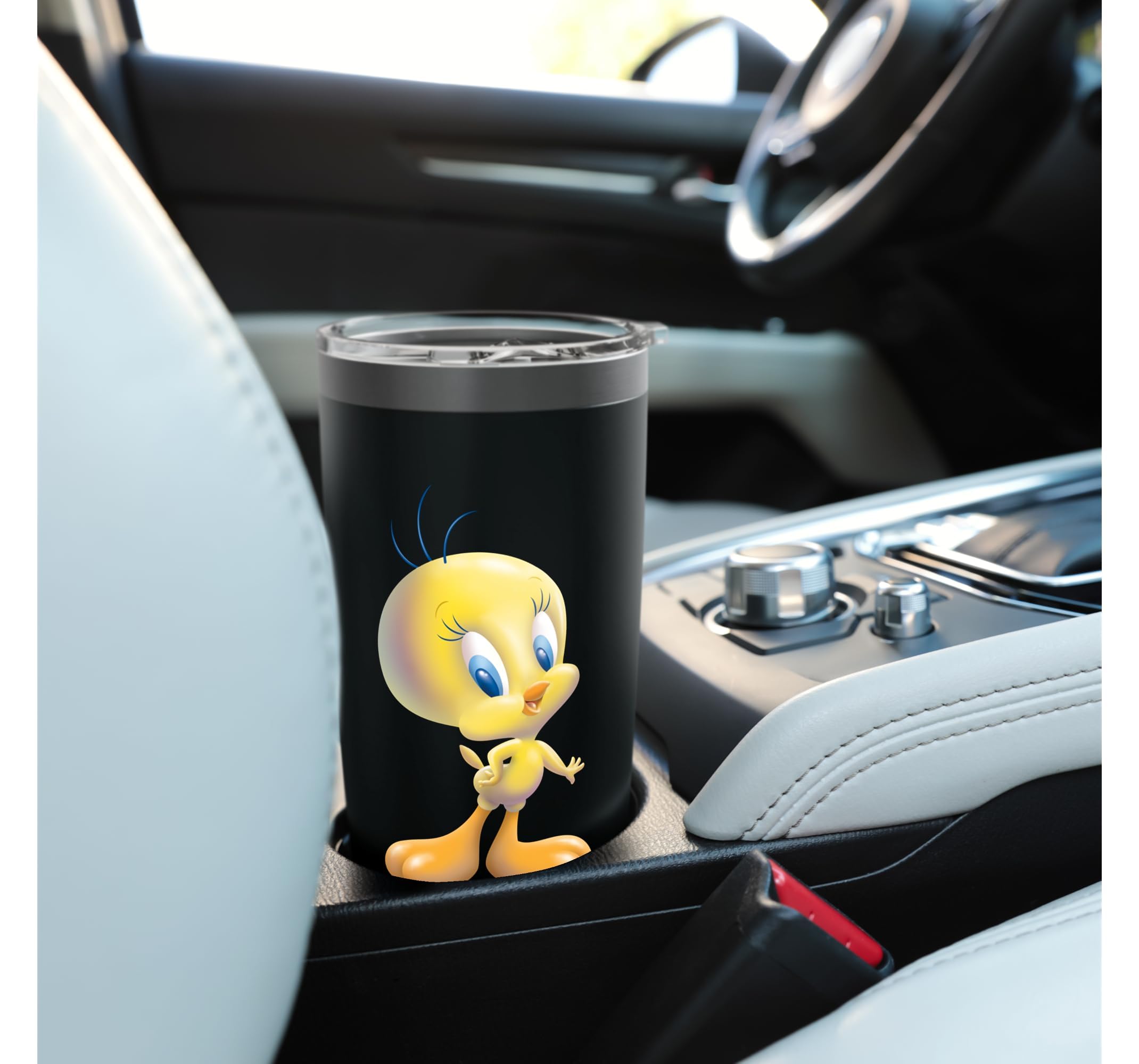 Looney Tunes Tweety Bird Airbrushed Stainless Steel Insulated Tumbler
