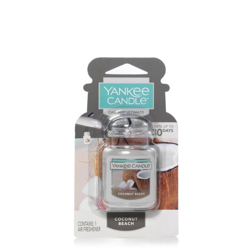 Yankee Candle Car Jar Ultimate, Coconut Beach, 0.96 OZ (Pack of 3)
