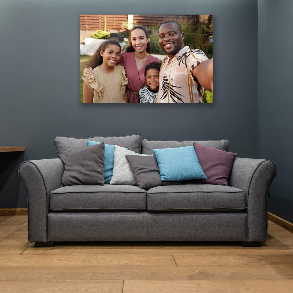 Skiennix Custom Canvas Prints - Personalized Framed Wall Art for Family & Pet Photos | 10'' x 12''
