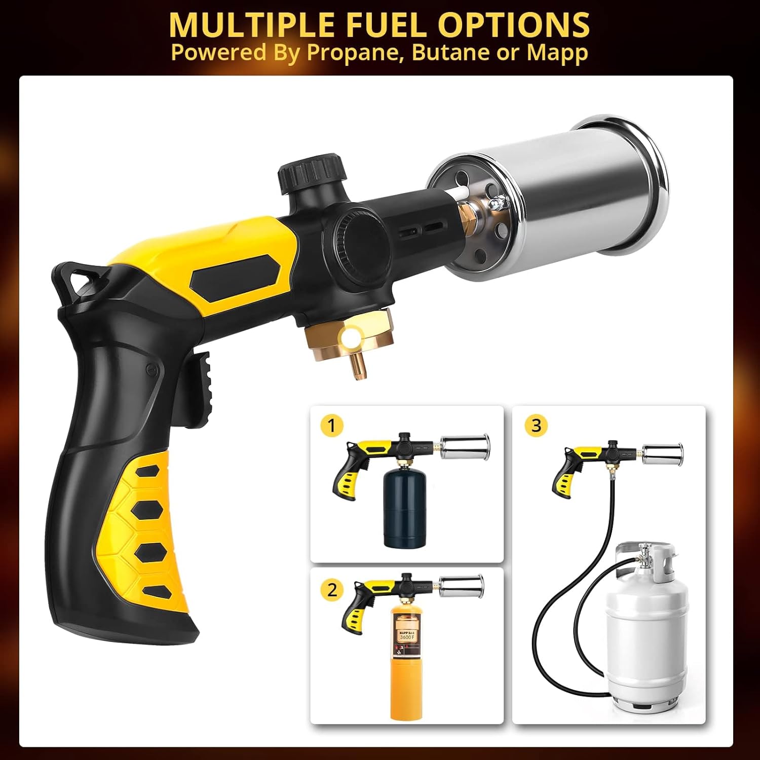 TBTEEK Cooking Torch - Powerful Culinary Grilling Torch for Searing Meat & BBQ | Propane Torch