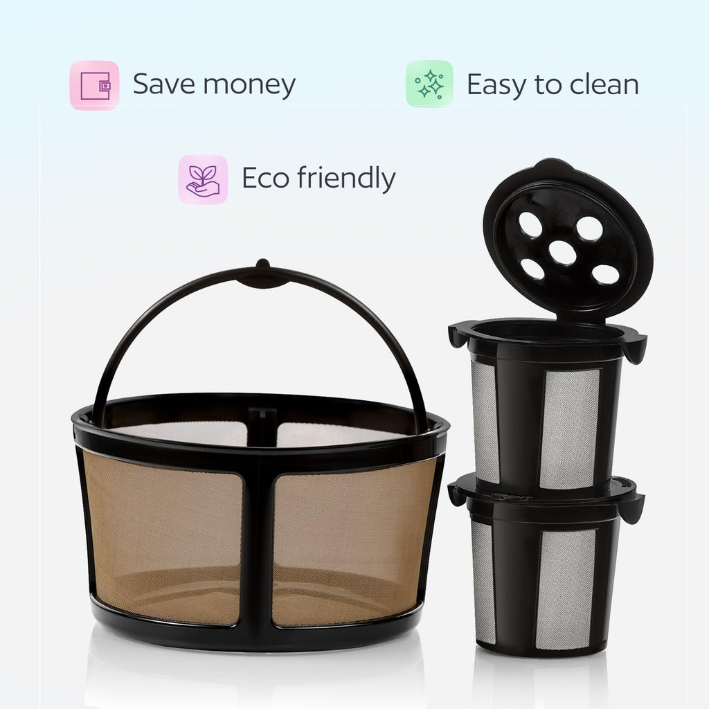 Skiennix Reusable K Cups - Eco-Friendly Coffee Filter for Keurig K-Duo | MultiStream Technology
