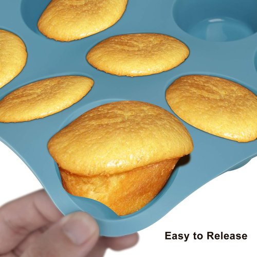 Aschef 7-in-1 Nonstick Silicone Baking Ring | Heat Resistant Bakeware for Muffins, Loaves & More