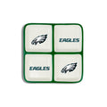 The Memory Company Officially Licensed 4-Section Ceramic Plate, Philadelphia Eagles