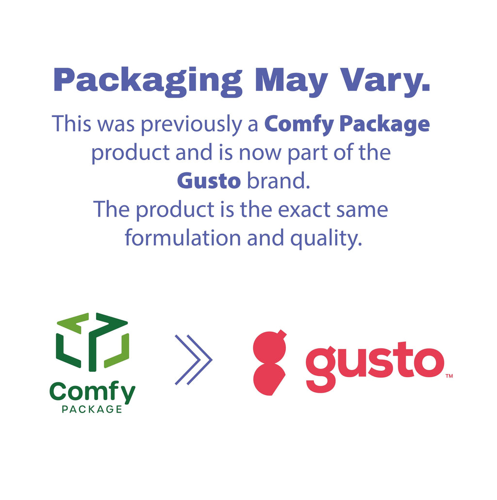 GUSTO 12 oz. Clear Plastic Cups With Flat Lids 50 Count (No Hole), Fruit Cups with Lids for Party - Perfect for Smoothies, Milkshakes, and To-Go Beverages -(Formelry Comfy Package)