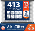 AprilAire 2 Pack MERV 13 Replacement Air Filters - Actual Size 16"x28"x4" | Compatible with Models 4400, 3413, 2416