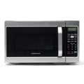 Farberware 0.7 Cu. Ft. Countertop Microwave Oven – 700 Watts Power, Auto Cook Settings, Defrost, Easy Clean and Child Safety Lock - Stainless