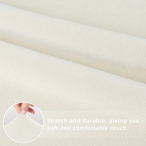 Easy-Going Dining Chair Covers Stretch Dining Room Chair Covers Set of 4, Parsons Chair Slipcovers for Dining Room, Ceremony, Banquet, Ivory