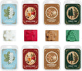 Skiennix Christmas Wax Melts - Strong Scented Soy Cubes in Festive Shapes | Set of 8 Holiday Fragrances