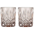 Nachtmann Noblesse 10 oz Whisky Tumblers, Set of 2 – 4" Crystal Drinking Cups with Classic Cut Design, Lead-Free, Trusted Quality Barware for Cocktails, Whisky & Fine Spirits - Signature Gift (Taupe)