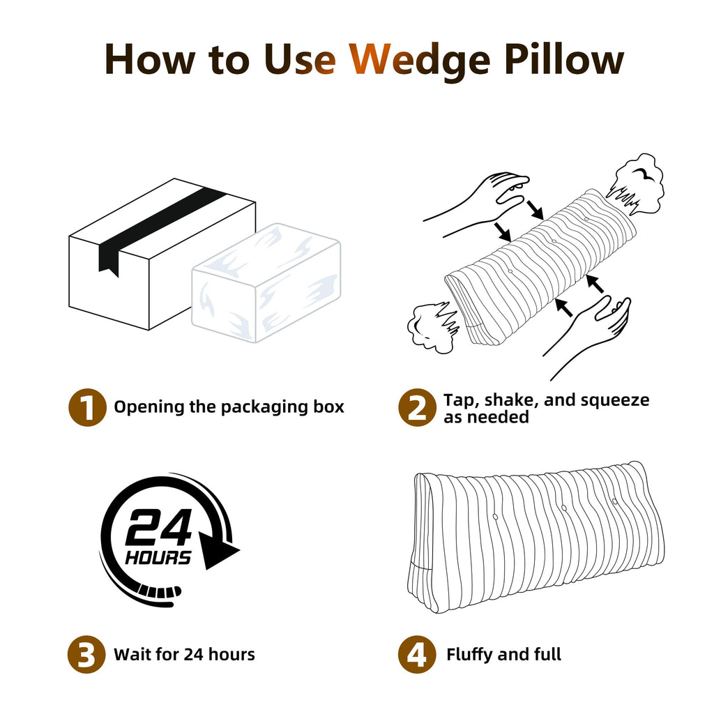Wellty Care Luxury Faux Fur Headboard Pillow Twin Size - Triangular Wedge Cushion for Bed & Sofa, Fluffy Reading Backrest Bolster with Detachable Neck Roll, Washable Cover & Side Pocket, Ivory