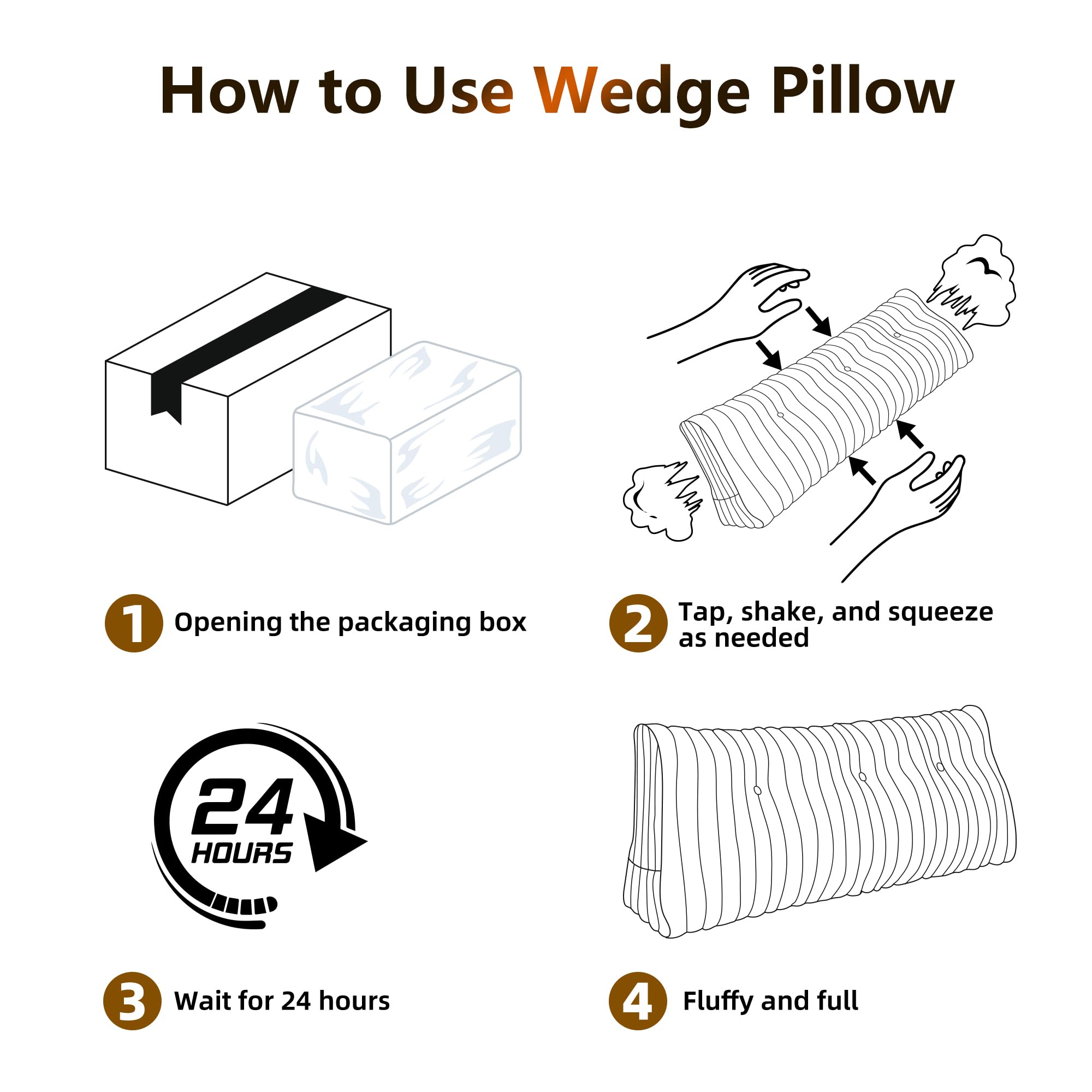 Wellty Care Luxury Faux Fur Headboard Pillow Twin Size - Triangular Wedge Cushion for Bed & Sofa, Fluffy Reading Backrest Bolster with Detachable Neck Roll, Washable Cover & Side Pocket, Ivory
