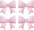 4Pcs Giant Pink Bow Balloons - 38 Inch Coquette Birthday Party Supplies | Bridal Engagement & Valentine's Day Decor