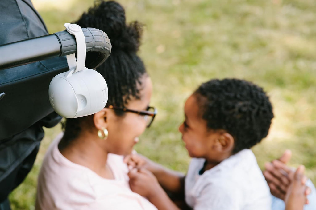 Ubbi On-the-Go Pacifier Holder - Keep Baby's Binkies Clean & Accessible | Portable Travel Accessory in Gray
