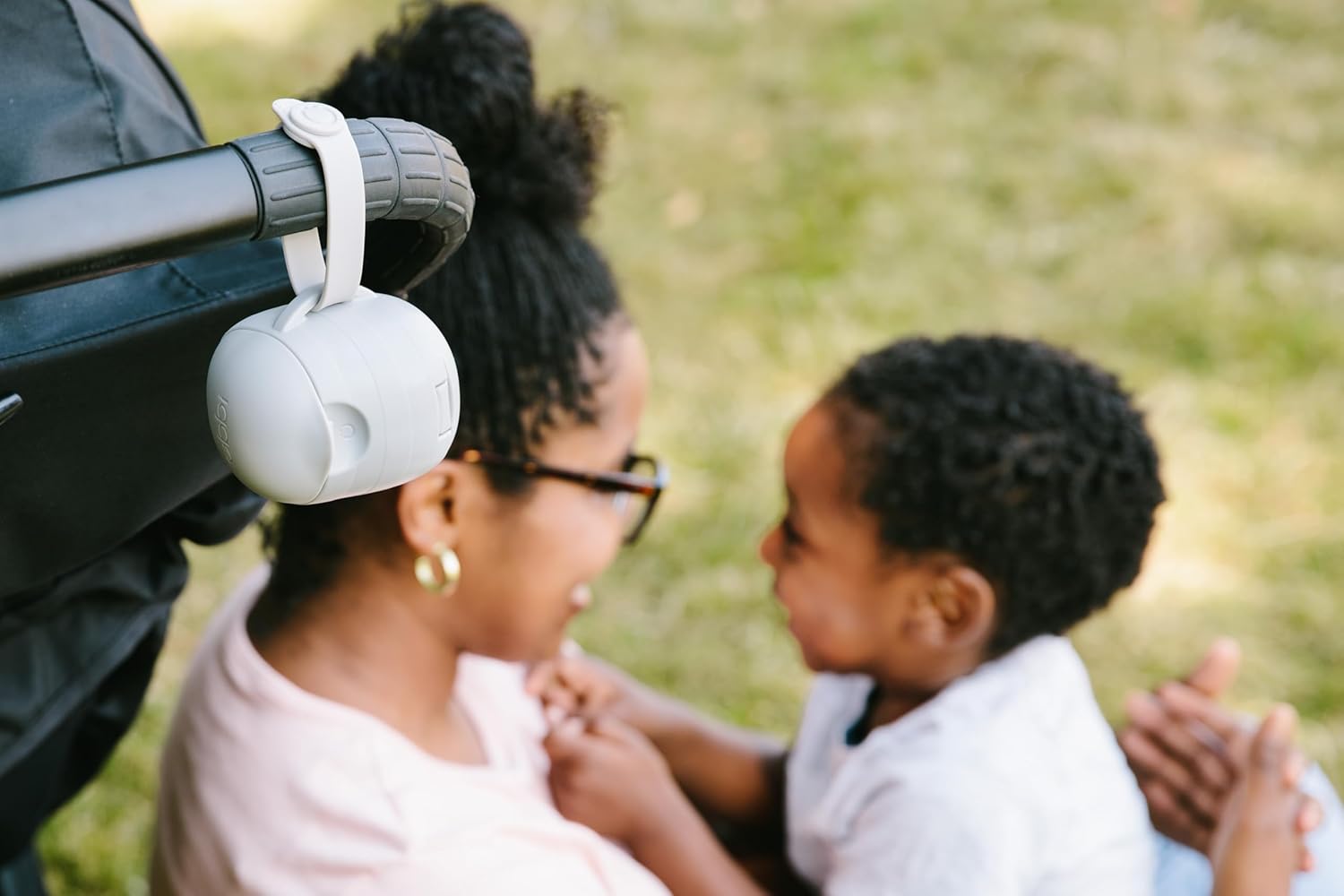 Ubbi On-the-Go Pacifier Holder - Keep Baby's Binkies Clean & Accessible | Portable Travel Accessory in Gray