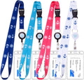 Skiennix Retractable Waterproof Lanyard - ID Badge Reel Holder with Detachable Buckle | Cruise Essentials (4 Colors)