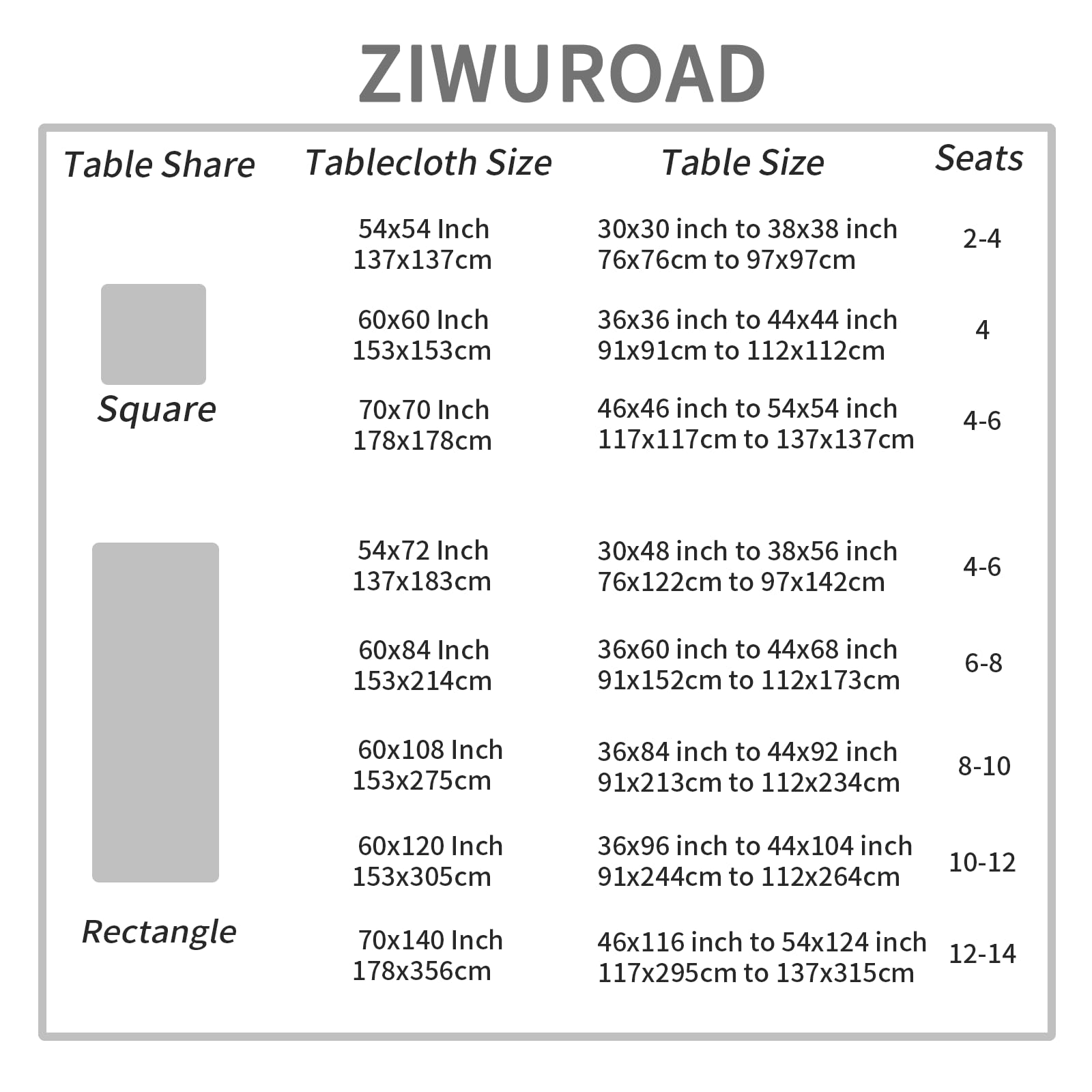 ZIWUROAD Rectangle Tablecloth, Jacquard Textured Spill-Proof Washable Dining Table Cloth, Heavy Weight Fabric Table Cover for Wedding, Kitchen, Dinners (72''x54'', Milky White)