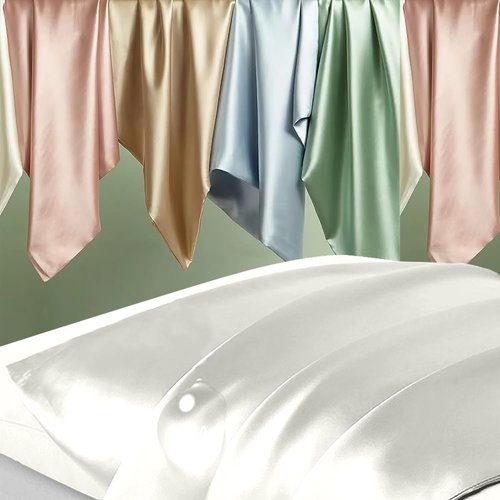 Mulberry Silk Pillowcases | Queen Size | Anti-Acne Cooling Beauty Sleep | Ivory Color
