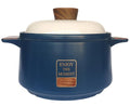 YVZNC Clay Cooking Pot with Lid，featuring long-lasting heat retention, suitable for family members to cook and prepare soups（3.7-Quart)