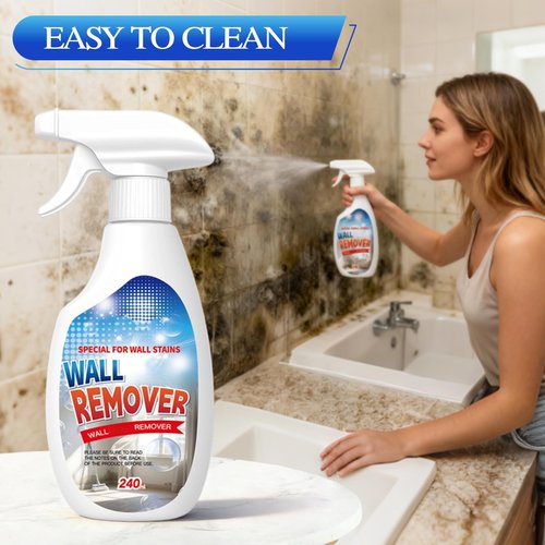 Highly Effective Removal Spray, Wall Cleaner Spray 8.46 Fl.oz, Multi-Surface Cleaning Solution, Dirt, Dust and Stain Remover, for Wood, Tile, Fabric, Bathrooms, Kitchens