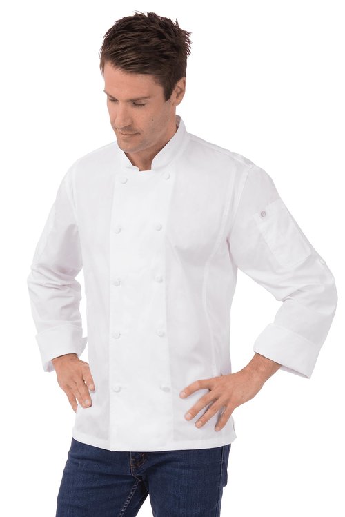 Chef Works Men's Bowden Chef Coat, White, X-Large