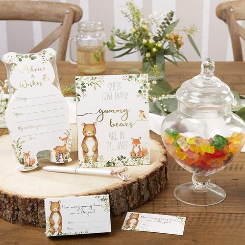 Kate Aspen Woodland Baby, One Size, Shower Advice Card & Game (Set of 50)