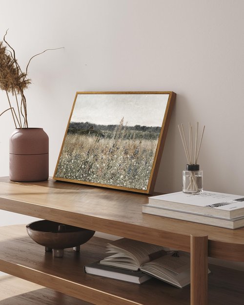 InSimSea Framed Canvas Wall Art - Vintage Classical Oil Painting | 12"x16" Floral Decor for Home