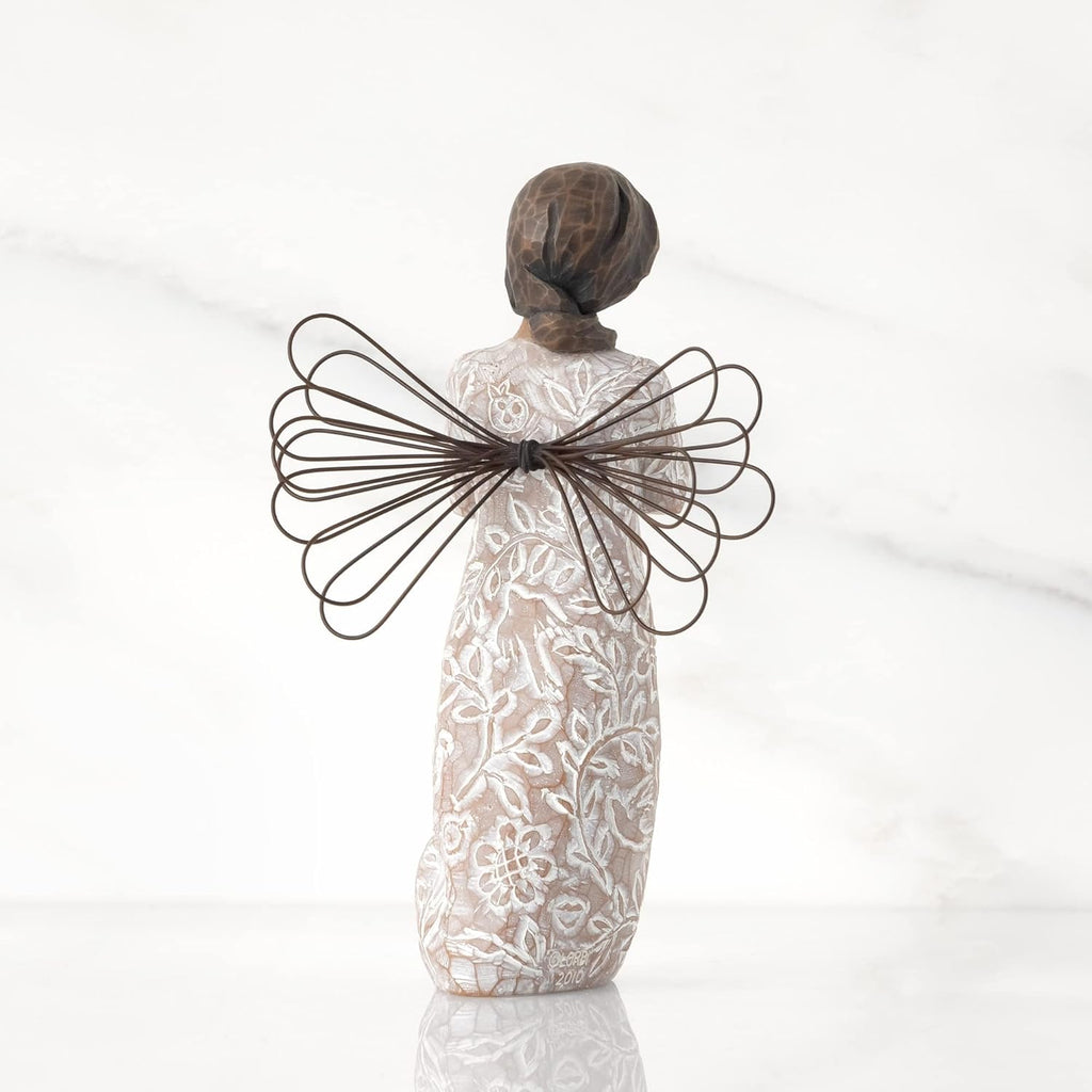 Willow Tree Remembrance Angel | Darker Skin | Hand-Painted Figure for Sympathy & Support