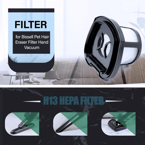Bissell Vacuum Replacement Filters - Compatible with Pet Hair Eraser 2390A & AutoMate 2284W | Efficient Cleaning