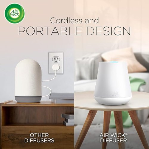 Air Wick Essential Mist Starter Kit (Diffuser + Refill) Vanilla & Pink Papaya Essential Oils Diffuser, Air Freshener Starter Kit