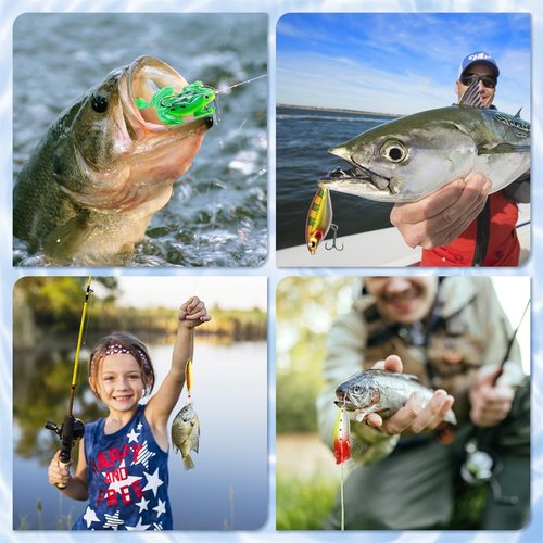 MOVINPE Fishing Advent Calendar - 24 Days of Premium Fishing Lures for Men & Teens | Perfect Christmas Gift